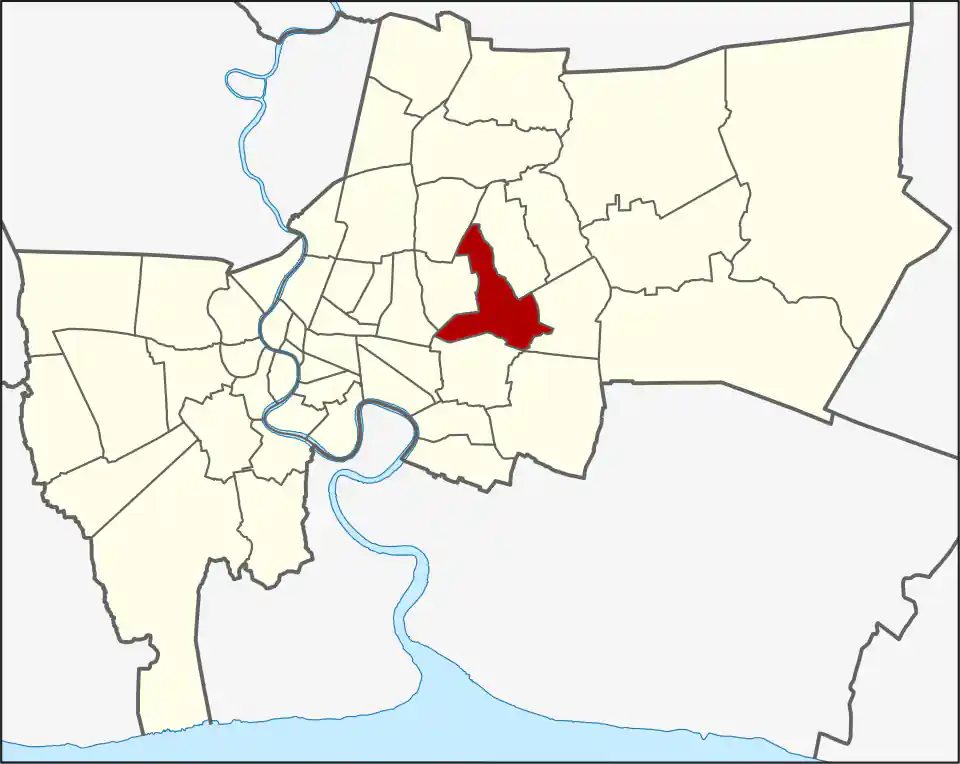 Bang Kapi location within Bangkok