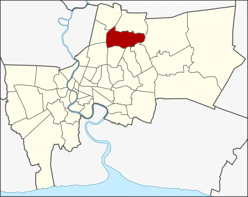 Bang Khen location within Bangkok