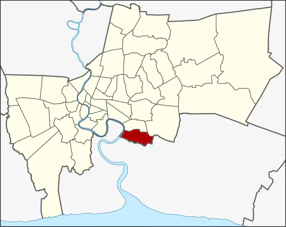 Bang Na location within Bangkok