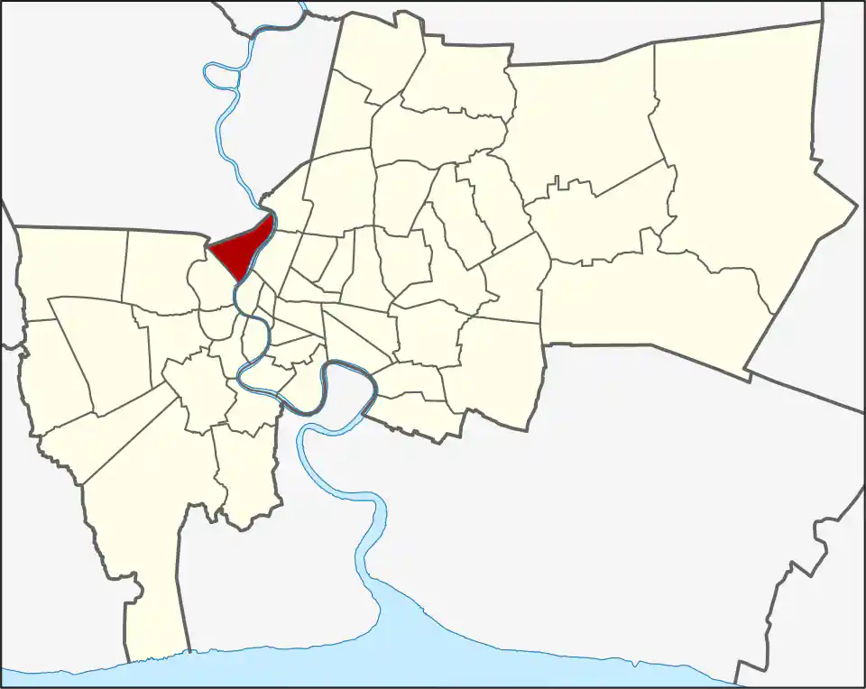 Bang Phlat location within Bangkok
