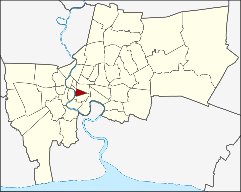Bang Rak location within Bangkok