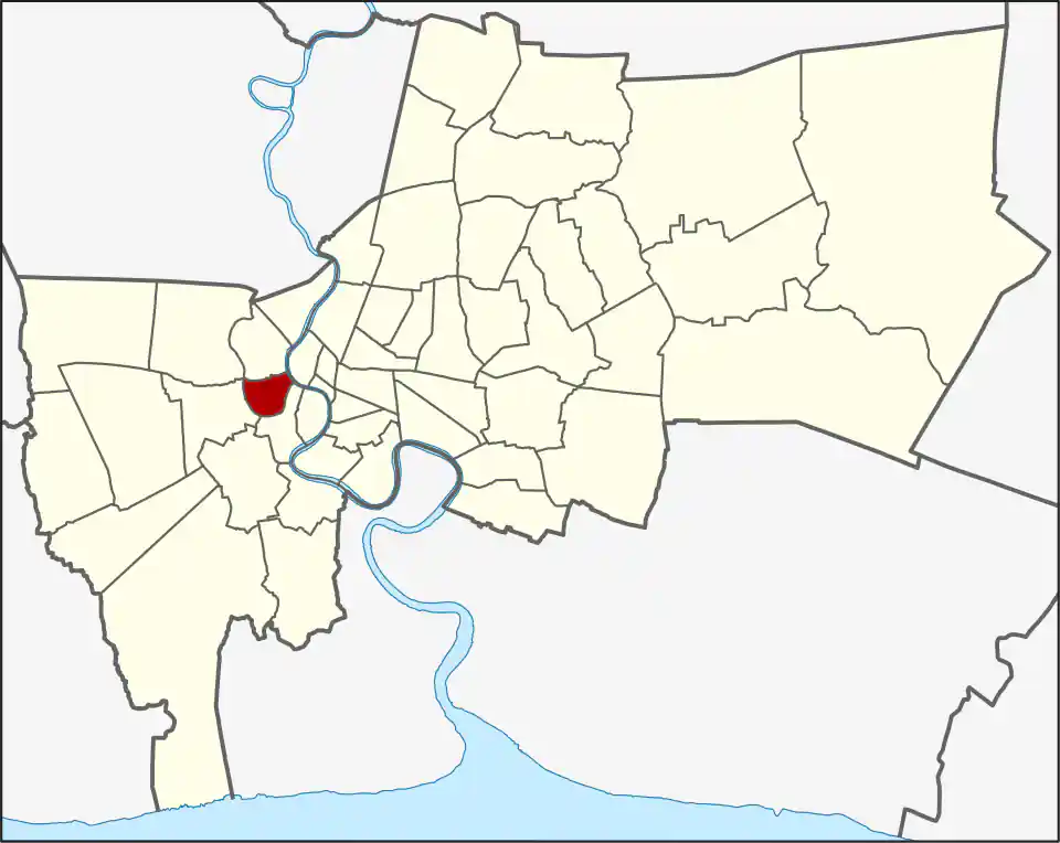 Bangkok Yai location within Bangkok