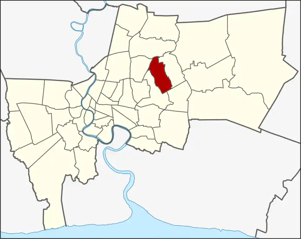 Bueng Kum location within Bangkok
