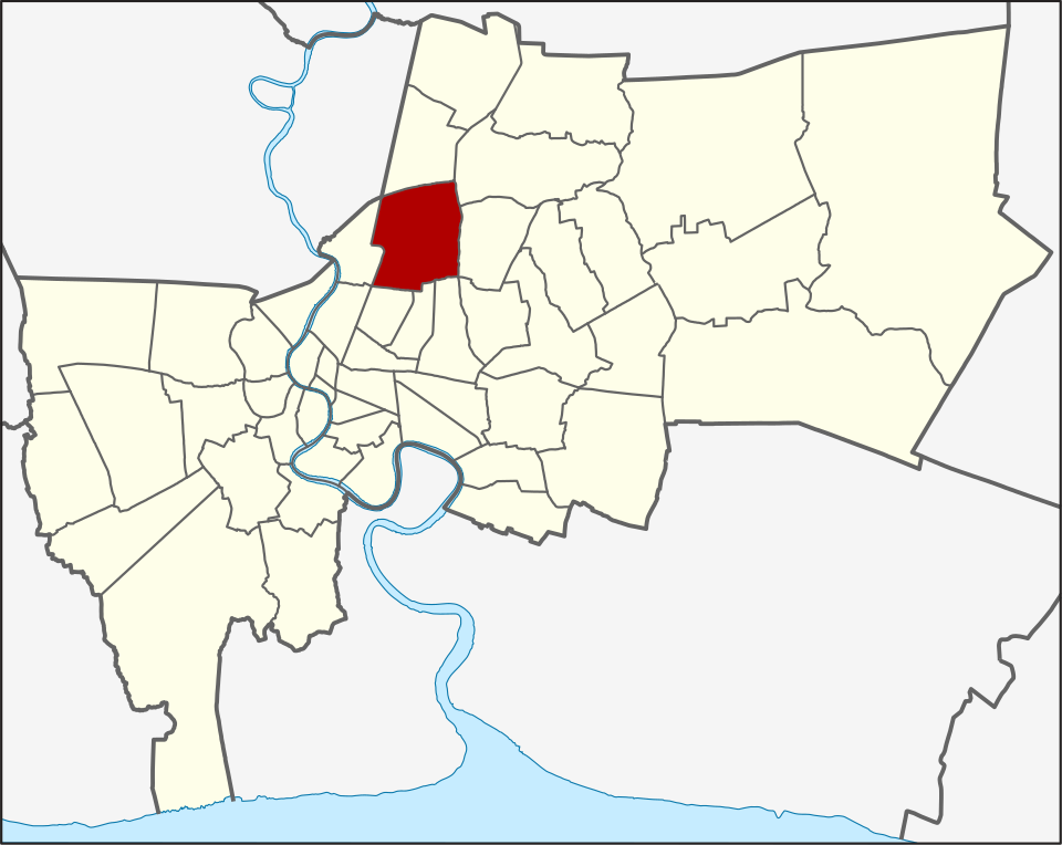 Chatuchak location within Bangkok