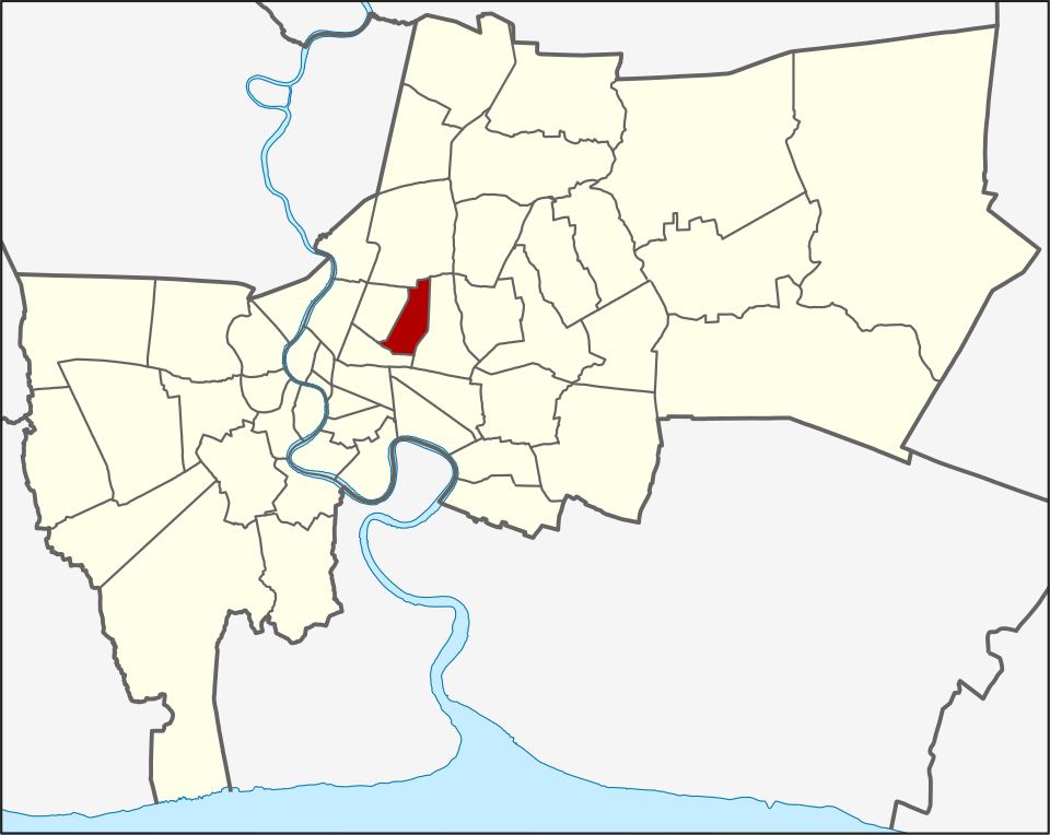 Din Daeng location within Bangkok