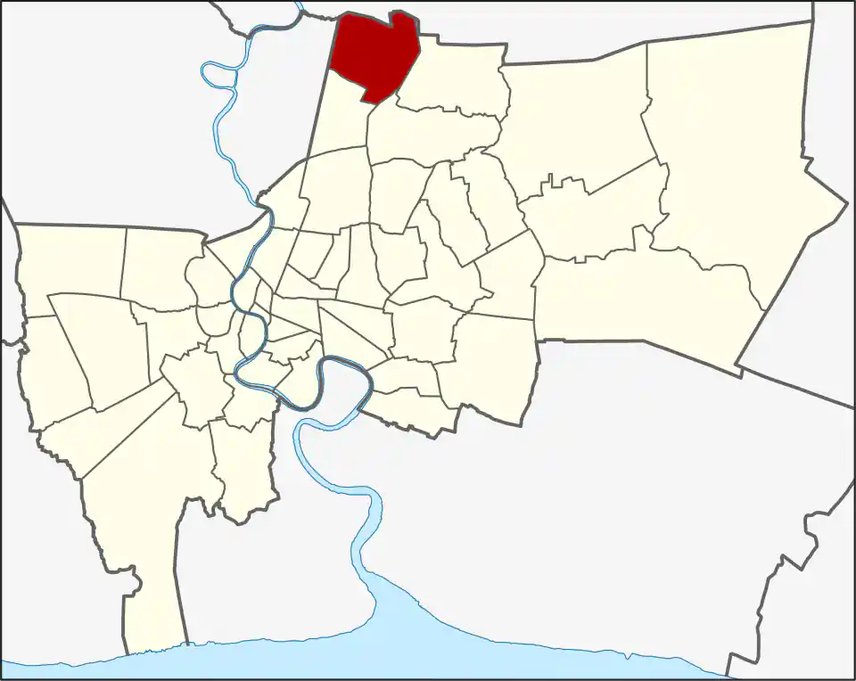 Don Mueang location within Bangkok
