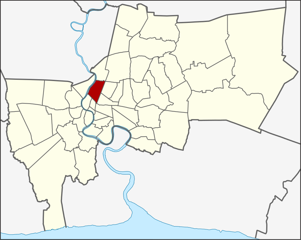Dusit location within Bangkok