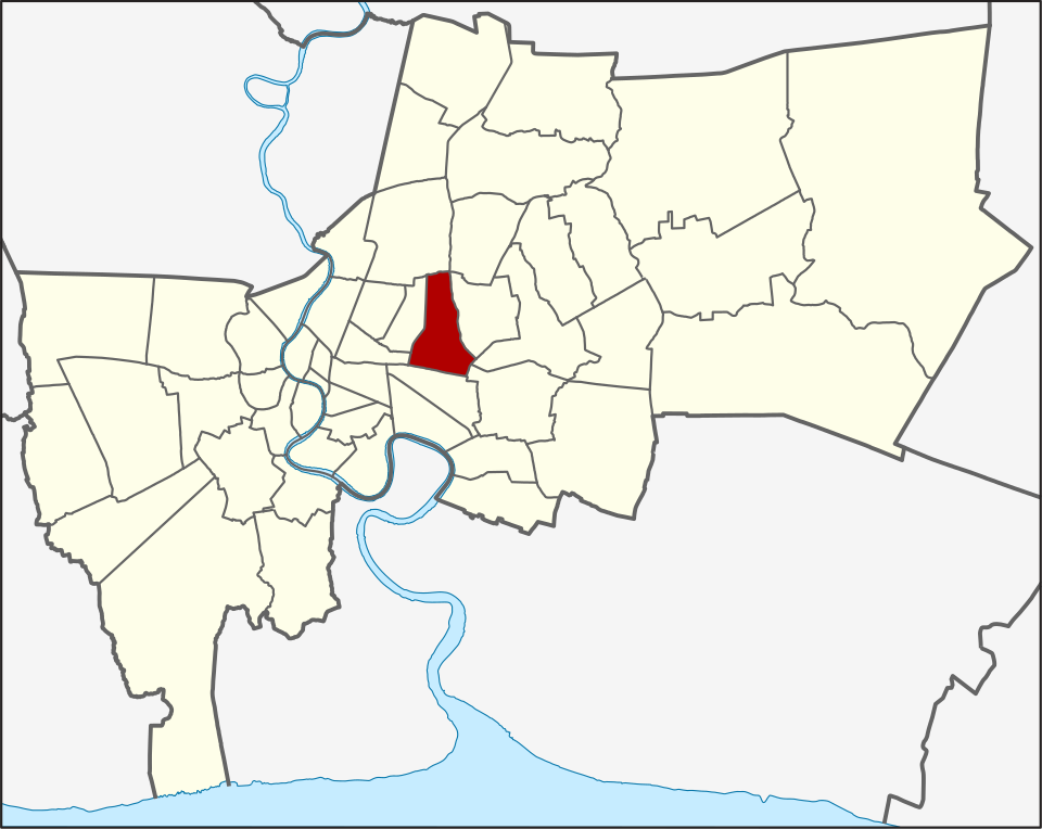 Huai Khwang location within Bangkok