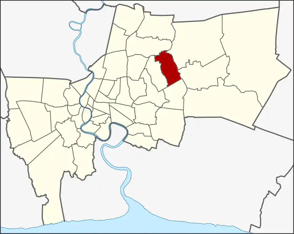 Khan Na Yao location within Bangkok