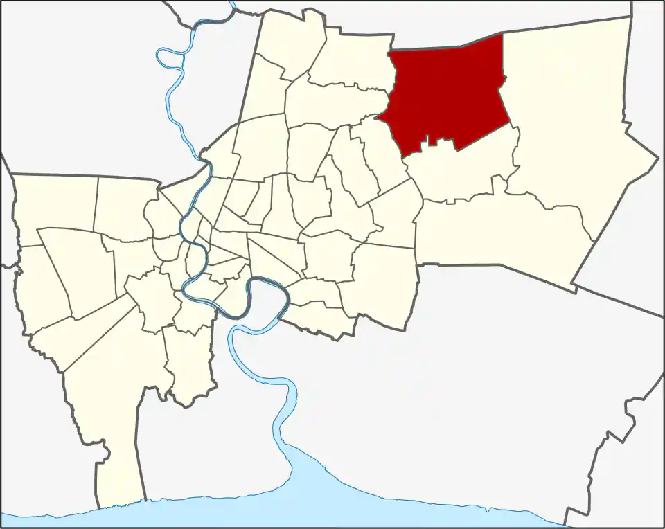 Khlong Sam Wa location within Bangkok