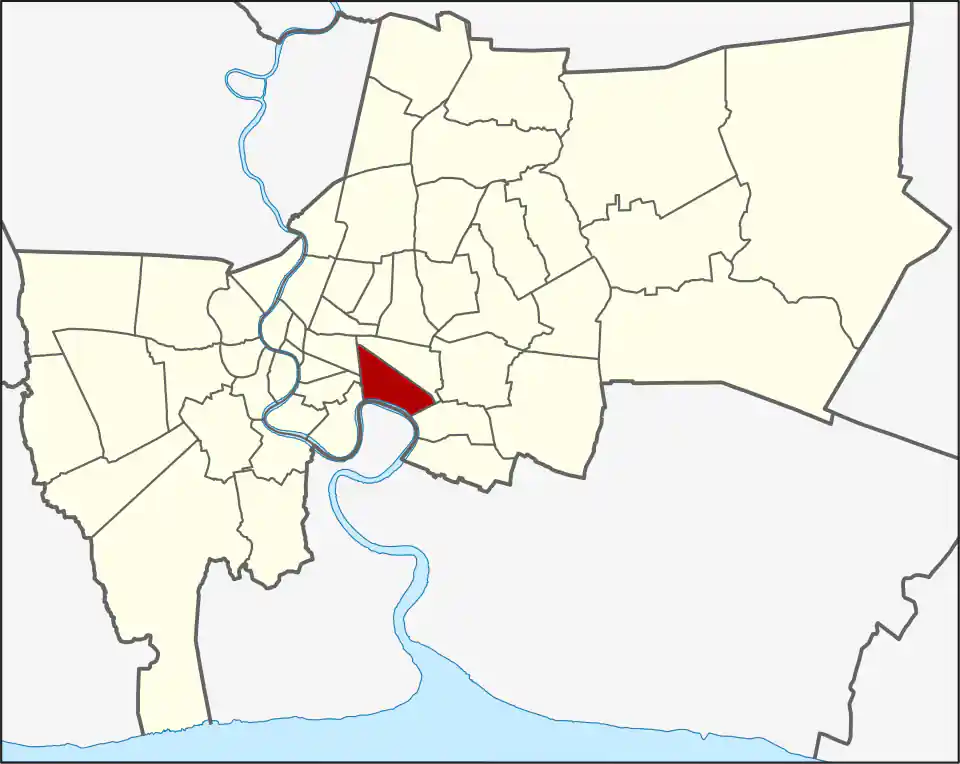 Khlong Toei location within Bangkok