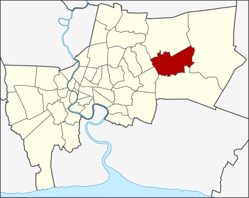 Min Buri location within Bangkok