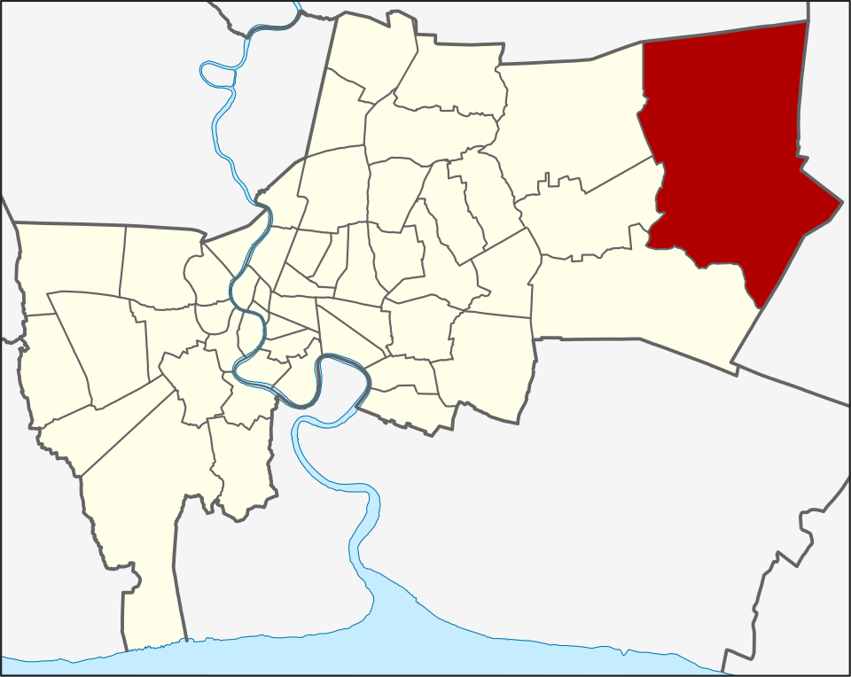 Nong Chok location within Bangkok