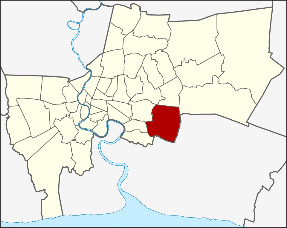 Prawet location within Bangkok