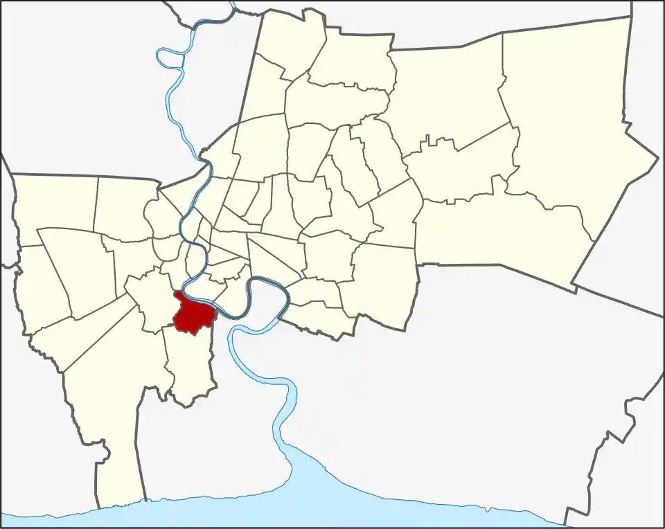 Rat Burana location within Bangkok