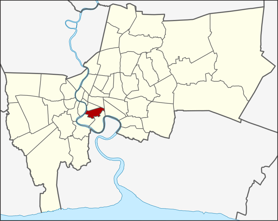 Sathon location within Bangkok