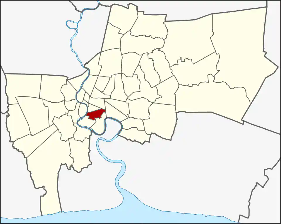 Sathon location within Bangkok
