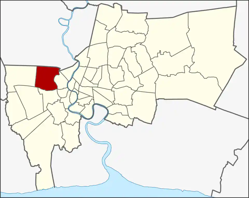 Taling Chan location within Bangkok