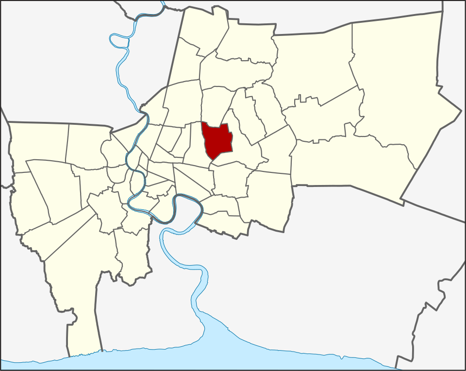 Wang Thonglang location within Bangkok