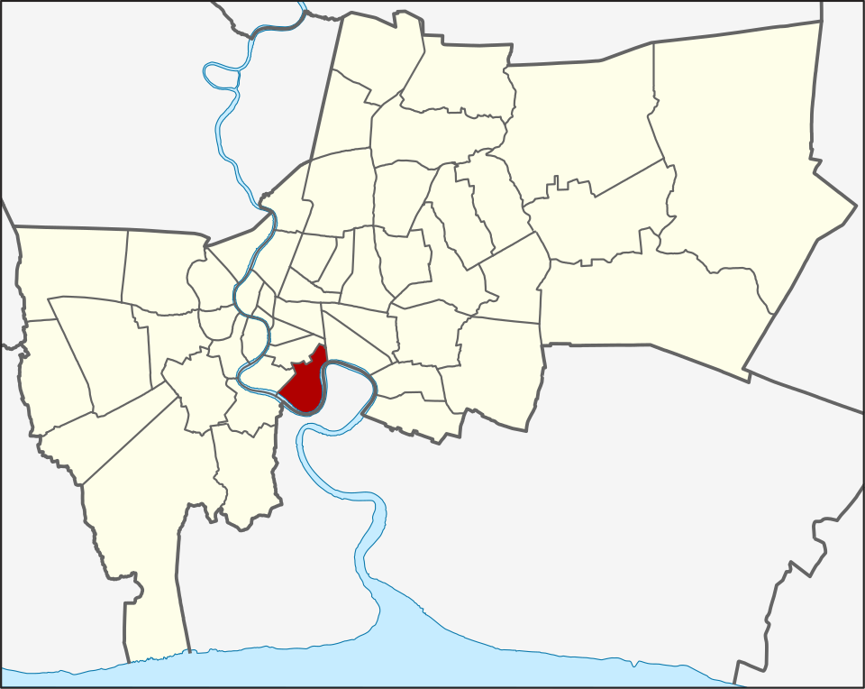 Yan Nawa location within Bangkok